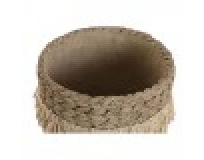 Комплект саксии Home ESPRIT Кафяв Рафия Цимент Тропически 23 x 22 x 25 cm