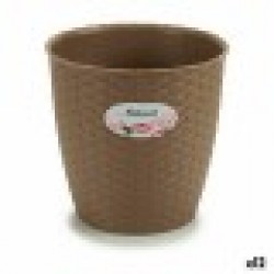 Саксия Stefanplast Кафяв Пластмаса 19 x 17,5 x 19 cm (12 броя) - Стоки за Градинарство, Саксии, Системи за поливане