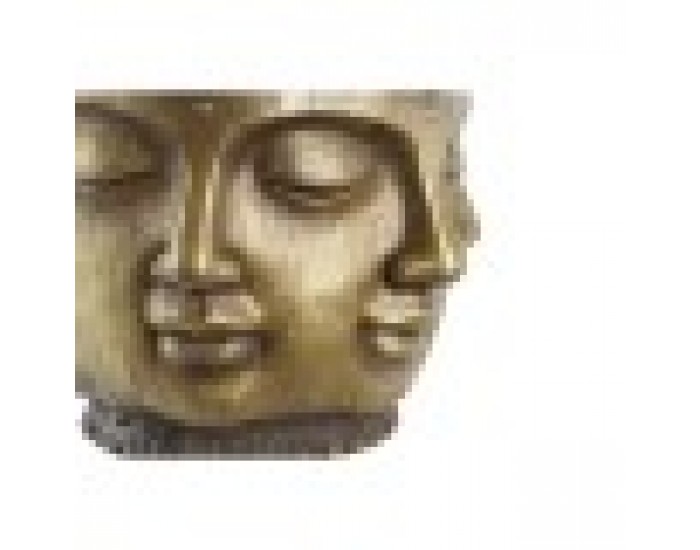 Саксия DKD Home Decor Златен Дървен Буда Ориенталски (34 x 34 x 30 cm)