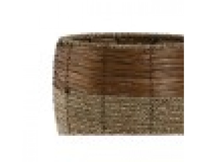 Комплект саксии Home ESPRIT Естествен Метал влакно Тропически 33 x 33 x 30 cm