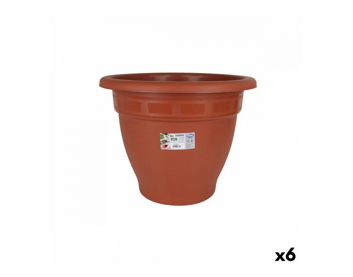 Саксия Dem Squares Пластмаса Кафяв Ø 50 cm (6 броя) Саксия Dem Squares Пластмаса Кафяв Ø 50 cm (6 броя)