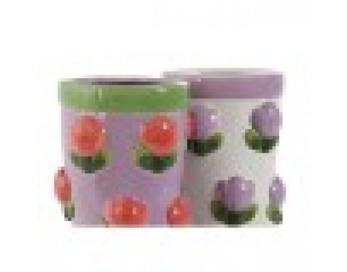 Саксия Home ESPRIT Бял Люляк Dolomite Ботуш 21 x 11 x 22 cm (2 броя) Саксия Home ESPRIT Бял Люляк Dolomite Ботуш 21 x 11 x 22 cm (2 броя)