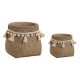 Комплект саксии Home ESPRIT Светло кафяв Цимент Тропически 30 x 29 x 25 cm Комплект саксии Home ESPRIT Светло кафяв Цимент Тропически 30 x 29 x 25 cm