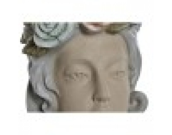 Саксия Home ESPRIT Многоцветен Сметана Магнезиев chica 32 X 30 X 48 cm