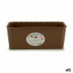 Саксия Stefanplast Кафяв PVC 13 x 11 x 28,5 cm (12 броя) - Стоки за Градинарство, Саксии, Системи за поливане