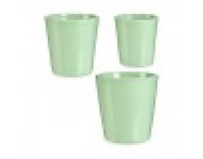 Комплект Саксии за цветя Зелен Глина (6 броя)