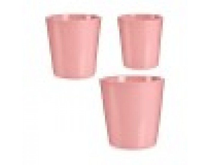 Комплект Саксии за цветя Розов Глина (6 броя)