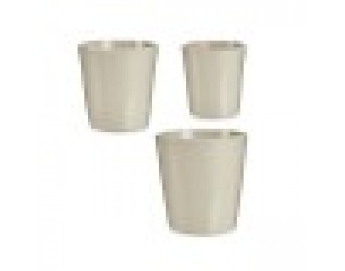 Комплект Саксии за цветя Сив Глина (6 броя)