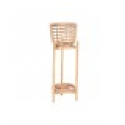Саксия DKD Home Decor 25 x 25 x 70 cm Естествен Pатан Bali - Стоки за Градинарство, Саксии, Системи за поливане