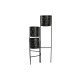 Саксия DKD Home Decor Черен Златен Метал Лице 22 x 22 x 93 cm Саксия DKD Home Decor Черен Златен Метал Лице 22 x 22 x 93 cm