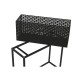 Комплект саксии DKD Home Decor 60 x 22 x 70 cm Черен Метал Комплект саксии DKD Home Decor 60 x 22 x 70 cm Черен Метал