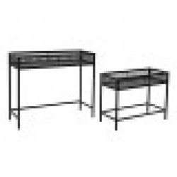 Комплект саксии Home ESPRIT Черен Метал 70 x 25 x 60 cm - Стоки за Градинарство, Саксии, Системи за поливане