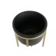 Комплект саксии DKD Home Decor 28,5 x 28,5 x 65,5 cm 28 x 28 x 65 cm Черен Златен Метал Комплект саксии DKD Home Decor 28,5 x 28,5 x 65,5 cm 28 x 28 x 65 cm Черен Златен Метал
