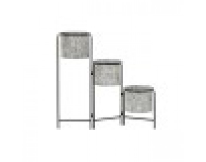Саксия DKD Home Decor Сив Метал (82 x 25 x 81 cm) Саксия DKD Home Decor Сив Метал (82 x 25 x 81 cm)