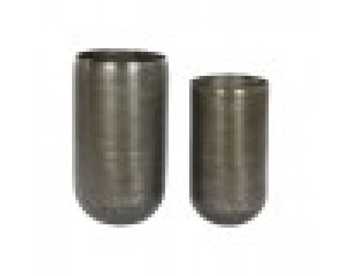 Комплект саксии Home ESPRIT Златен Сребрист Алуминий 34,5 x 36 x 63 cm