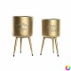 Комплект саксии DKD Home Decor 25,5 x 25,5 x 44 cm Метал (2 броя) Комплект саксии DKD Home Decor 25,5 x 25,5 x 44 cm Метал (2 броя)