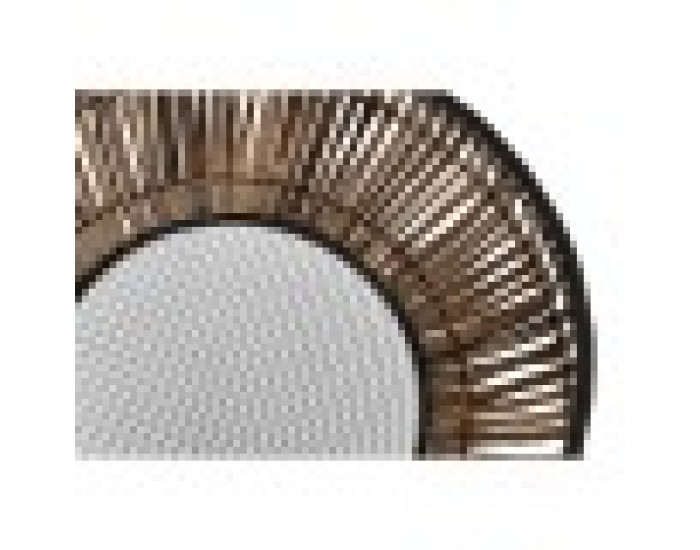 Комплект Саксии за цветя DKD Home Decor Естествен Черен Метал Pатан (50 x 50 x 25,4 cm)