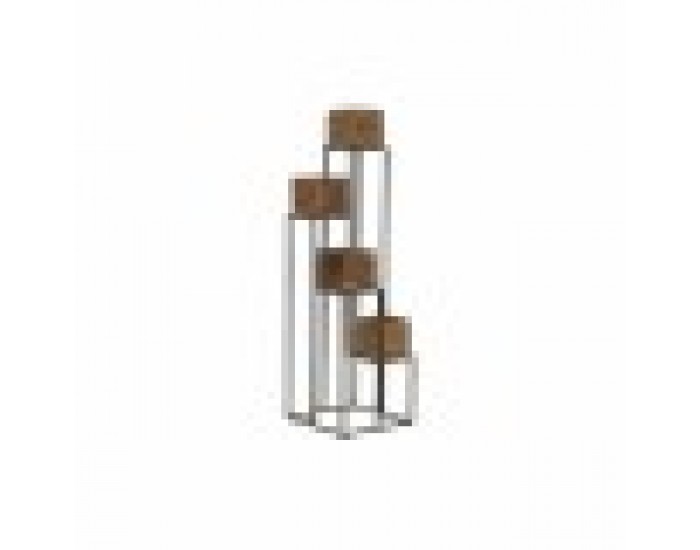 Саксия DKD Home Decor Кафяв Черен Многоцветен Дървен Метал Модерен 40 x 40 x 120 cm 40 x 40 x 138 cm Саксия DKD Home Decor Кафяв Черен Многоцветен Дървен Метал Модерен 40 x 40 x 120 cm 40 x 40 x 138 cm