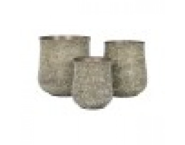 Комплект саксии Home ESPRIT Зелен Алуминий 44 x 44 x 46 cm