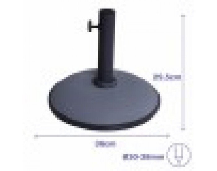 Base pour parapluie Marbueno Сив 36 x 29 x 36 cm Кръгъл Base pour parapluie Marbueno Сив 36 x 29 x 36 cm Кръгъл