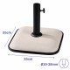 Base pour parapluie Marbueno Бял 35 x 5 x 35 cm Квадратек Base pour parapluie Marbueno Бял 35 x 5 x 35 cm Квадратек