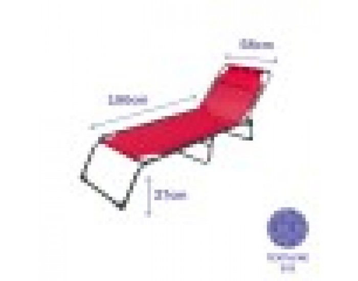 Lamamistool Marbueno 10000 Червен 190 x 27 x 58 cm Lamamistool Marbueno 10000 Червен 190 x 27 x 58 cm