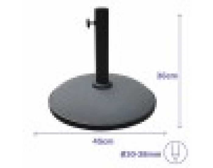 Base pour parapluie Marbueno Сив 45 x 36 x 45 cm Кръгъл Base pour parapluie Marbueno Сив 45 x 36 x 45 cm Кръгъл