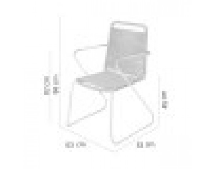 Aiatool Antea 57 x 65,5 x 90 cm Въже Светло сив