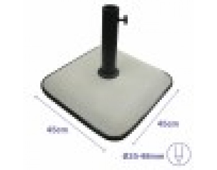 Base pour parapluie Marbueno Бял 45 x 7 x 45 cm Квадратек Base pour parapluie Marbueno Бял 45 x 7 x 45 cm Квадратек
