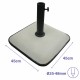 Base pour parapluie Marbueno Бял 45 x 7 x 45 cm Квадратек Base pour parapluie Marbueno Бял 45 x 7 x 45 cm Квадратек