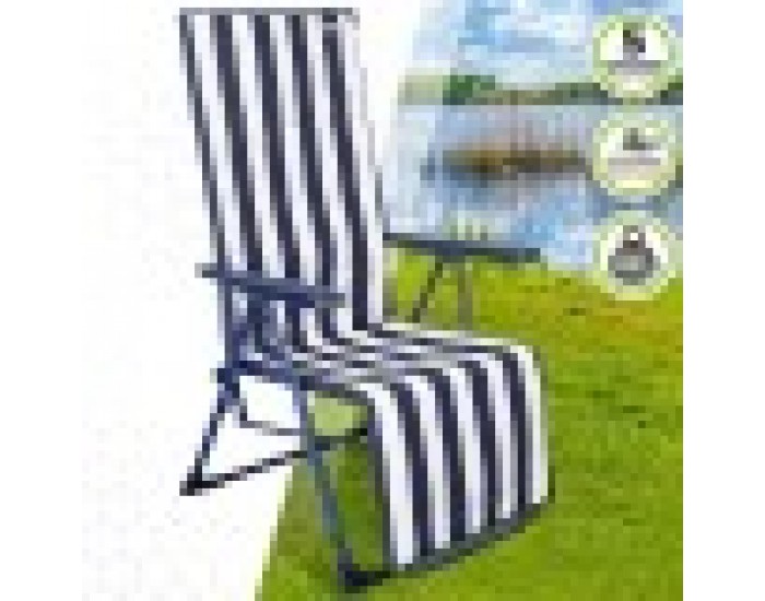 Lamamistool Aktive Бял Морско син наклоняем Раиран 147 x 70 x 48 cm (2 броя) Lamamistool Aktive Бял Морско син наклоняем Раиран 147 x 70 x 48 cm (2 броя)