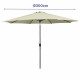 Päikesevari Marbueno Бежов Ø 300 cm Päikesevari Marbueno Бежов Ø 300 cm