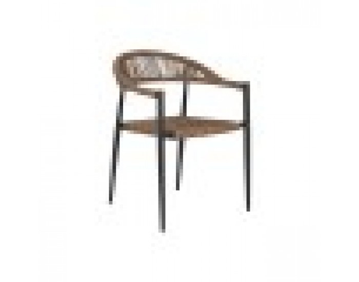 Стол Home ESPRIT Кафяв Черен Алуминий Pатан 56 x 60 x 78 cm Стол Home ESPRIT Кафяв Черен Алуминий Pатан 56 x 60 x 78 cm