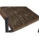 Стол Home ESPRIT Кафяв Черен Алуминий Pатан 56 x 60 x 78 cm Стол Home ESPRIT Кафяв Черен Алуминий Pатан 56 x 60 x 78 cm