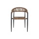 Стол Home ESPRIT Кафяв Черен Алуминий Pатан 56 x 60 x 78 cm Стол Home ESPRIT Кафяв Черен Алуминий Pатан 56 x 60 x 78 cm