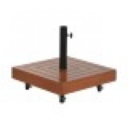 Base pour parapluie DKD Home Decor Естествен Черен Метал Гранит Бетон (48 x 48 x 39 cm) - Мебели за градина, Аксесоари и Чадъри