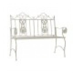 Пейка DKD Home Decor Бял 118 x 53 x 98 cm - Мебели за градина, Аксесоари и Чадъри