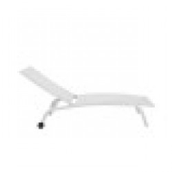 Lamamistool DKD Home Decor С колела PVC Алуминий (187,5 x 64 x 97 cm) - Мебели за градина, Аксесоари и Чадъри