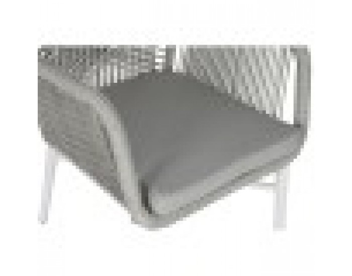 Градинско кресло Home ESPRIT Бял Сив Алуминий синтетичен ратан 57 x 63 x 84 cm