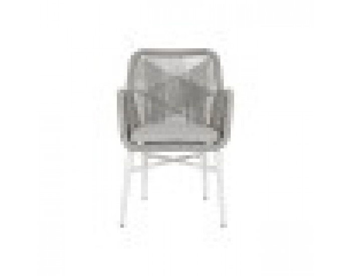 Градинско кресло Home ESPRIT Бял Сив Алуминий синтетичен ратан 57 x 63 x 84 cm