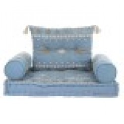 Aiatool DKD Home Decor Син Памук (90 x 50 x 55 cm) - Мебели за градина, Аксесоари и Чадъри