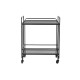 Serveerimislaud DKD Home Decor Черен Метал Кристал 60,5 x 40,5 x 75,5 cm Serveerimislaud DKD Home Decor Черен Метал Кристал 60,5 x 40,5 x 75,5 cm