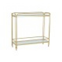 Serveerimislaud DKD Home Decor Златен Метал Кристал 80 x 28 x 81 cm - Градина