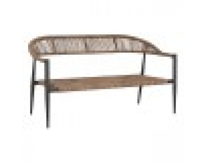 Градински диван Home ESPRIT Алуминий 131 x 55 x 76 cm Градински диван Home ESPRIT Алуминий 131 x 55 x 76 cm