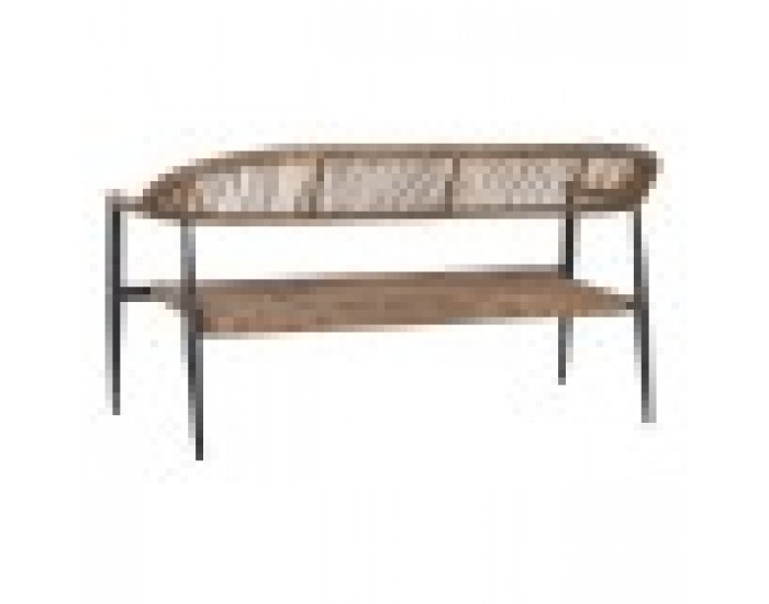 Градински диван Home ESPRIT Алуминий 131 x 55 x 76 cm Градински диван Home ESPRIT Алуминий 131 x 55 x 76 cm
