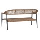 Градински диван Home ESPRIT Алуминий 131 x 55 x 76 cm Градински диван Home ESPRIT Алуминий 131 x 55 x 76 cm