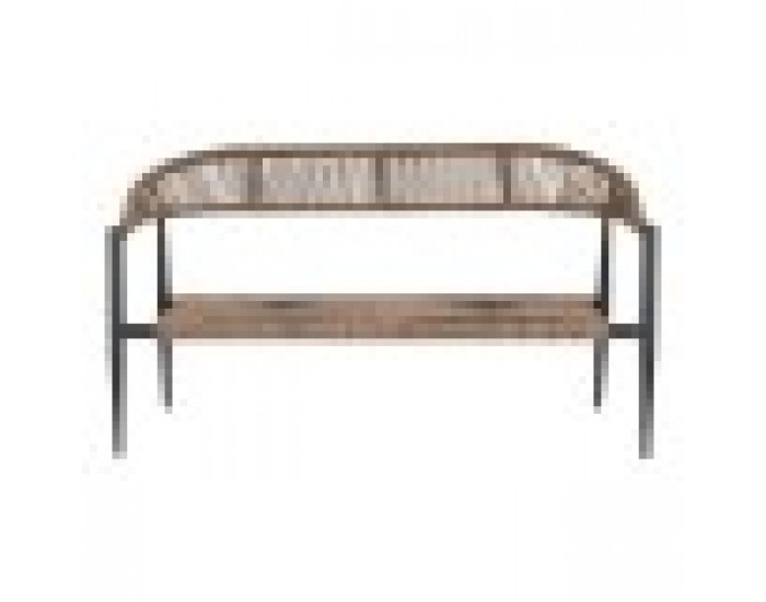 Градински диван Home ESPRIT Алуминий 131 x 55 x 76 cm Градински диван Home ESPRIT Алуминий 131 x 55 x 76 cm