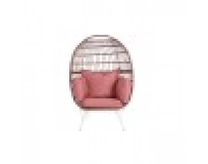 Градинско кресло DKD Home Decor 99 x 71 x 147 cm Метал теракота синтетичен ратан Бял