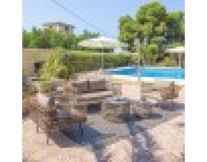 Двуместно канапе Ariki 161 x 84 x 67 cm синтетичен ратан Стомана