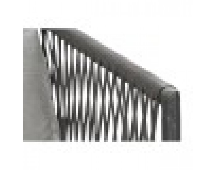 Градински диван DKD Home Decor Черен полиестер Въже Алуминий (2 pcs) (192 x 163 x 86 cm)